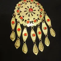 سنجاق برنجی دست ساز ترکمنی