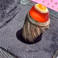 انگشتر نقره باباقوری سه پوست آفریقایی