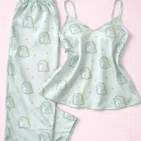 ست تاپ و شورتک وبلوز شلواروسارافون لباس خواب زنانه