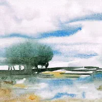 نقاشی منظره ابرنگ
