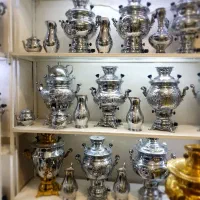 iyh76 رو میزی سماور گازی برنجی ذغالی زغالی t7ih