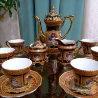 سرویس صبحانه خوری چینی۱۷پارچه باواریاطرح ایتالیایی