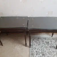 میز چوبی جلو مبلی