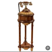 تلفن پایه دار والتر وساعت چوبی