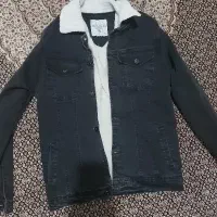 کت جین خزدار albercrombie & fitch نو نو