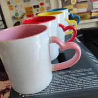 ماگ رنگی و سفید با طرح دلخواه شما