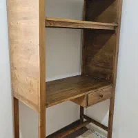 کتابخانه و میز کار جنس چوب