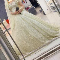 لباس عروس وارداتی تمام سنگ