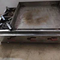 گریل برگر و دو شعله گاز  نوی تمام استیل سالم