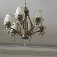 لوستر ۶شاخه همراه آباژر ست