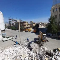 تخریب کامل ساختمان و گودبرداری