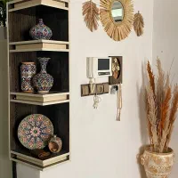 کابینت تمام ام دی اف و ویترین ستش تمام ام دی اف