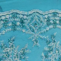 پارچه مجلسی دانتل کارشده و ساده برای زیر