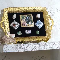 تابلو سینی آنتیک فوق زیبا وکلاسیک کلکسیونی