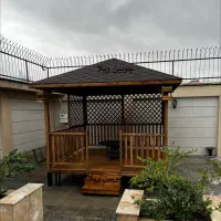 الاچیق چوبی آلاچیق فلزی روفگاردن کلبه سوئیسی ترموو