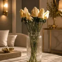 گل شاخه  غنچه رز  مصنوعی