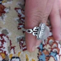 انگشتر نقره نگین دُرنجف دُریخی ام میگن