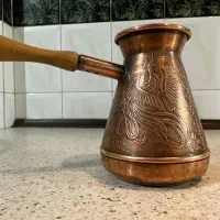 جذوه مسی اصل روس (قهوه جوش) قلم زنی