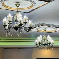 ۲عدد لوستر برنز ۱۰شعله