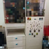 کمد لباس ویترین دار دو طبقه ، ۴ کشو
