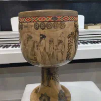 تنبک استاد شیرانی سوخته کاری ۴ مهر صادراتی