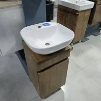 فروش ویژه روشویی کابینتی زمینی۴۰در۴۰ طرح چوبpvc