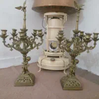 شمعدان قدیمی برنجی