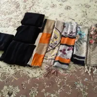 تعدادی شال۰روسری۰چادرکرپ وطرح مشکی