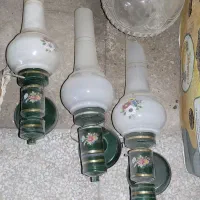 چراغ دیواری.برقی.روشنایی گازی.در والورنوستالژی