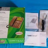 یک عدد تلفن ثابت مارک گلدزست با جعبه با کارکرد کم