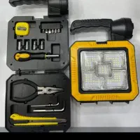 چراغ اضطراری خورشیدی وبرقی .بهمراه جعبه ابزار