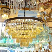 لوستر کاردی خور ۵ طبقه کریستالی