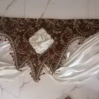 یلان پرده نو و تمیز با تمام لوازم نصب