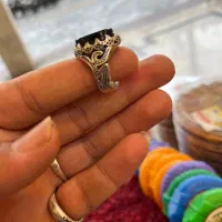 انگشتر عقیق مشکی