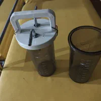 شیشه (جار)و درب نشکن مخزن ساکشن پزشکی یک لیتری