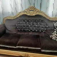 مبل همراه با جلو مبلی شیشه ای
