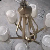 لوستر فلزی ۶ شاخه