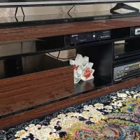 میز تلویزیون ام دی اف -شیشه ای