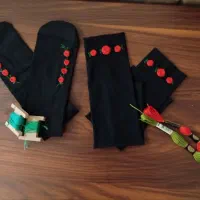 جوراب وساق دست گلدوزی