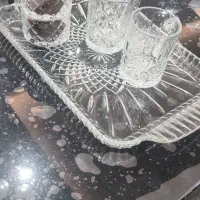 ست چای خوری لیوان.قندان.سینی
