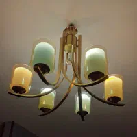 فروش فوری لوستردوگلسه۶شاخه درحدنوعه نو/۶شعله