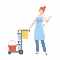 یه خانم کار نظافت در منزل میخوام