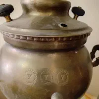 سه عدد سماور زغالی برنجی قدیمی روسی