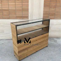 میز پیشخوان رگال کانتر کنار چوب ویترین دار کد ۵۲
