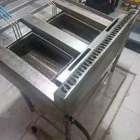 گریل  ذغالی و سرخ کن ۲ لگن اتومات