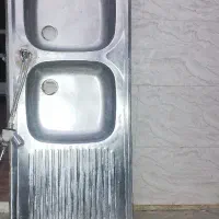سینک دوقلو 50 سانت به همراه شیر اب