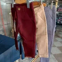شلوار کتان پنبه کمربند دار پسرانه عمده
