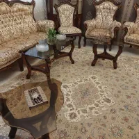 مبل کلاسیک 17 نفره با میز نهارخوری با 4 عدد میز