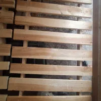 تخت دو نفره بدون‌تشک با کفی