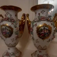 گلدان چینی گل برجسته